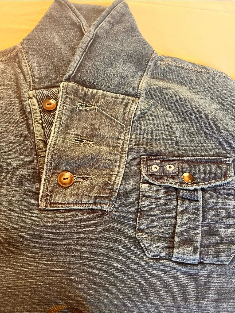 Polo by Ralph Lauren vintage Indigo Knit Pullover Jacket